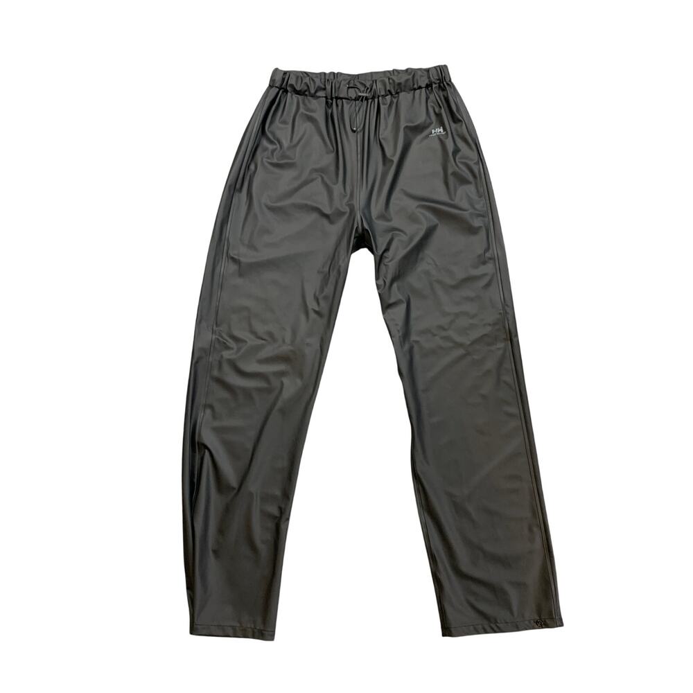 Helly Hansen Rain Pants Mens XL Black Waterproof Polyurethane Outdoor Hiking
